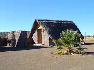 Image showing House in the desert. Human estate