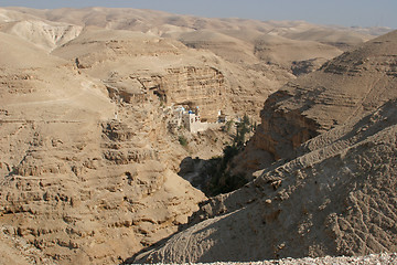 Image showing Saint George monastery in Judea desert