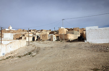 Image showing Arab village of Matmata in Southern Tunisia in Africa