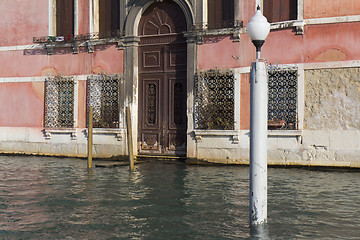 Image showing Lantern in the Grand Canal (Venice)