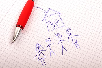 Image showing real estate family