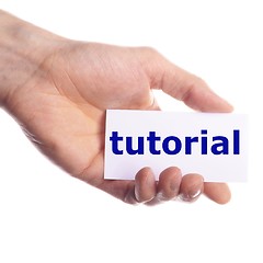 Image showing tutorial