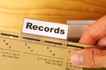 Image showing records