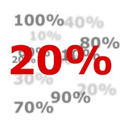 Image showing 20 percent