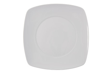 Image showing White square plate