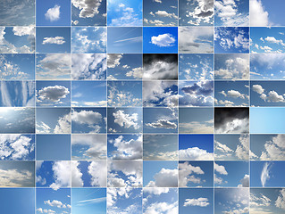 Image showing Blue sky collage