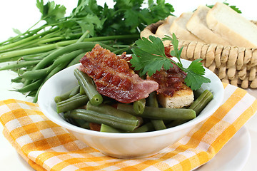 Image showing beans with bacon