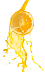 Image showing orange juice splash