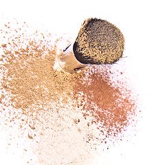 Image showing makeup brush and powder