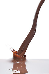 Image showing pouring chocolate