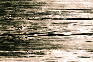 Image showing weathered old brown wooden texture