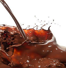 Image showing pouring chocolate