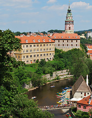 Image showing Historical Center of Cesky Krumlov, Czech Republic