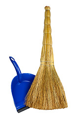 Image showing broom and dustpan