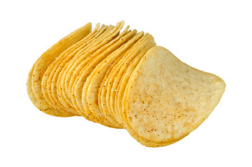 Image showing potato chips with spices