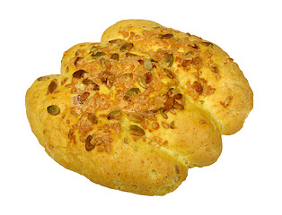 Image showing corn bread with pumpkin seeds