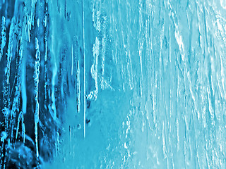 Image showing natural blue ice texture