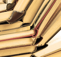 Image showing Books stack