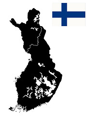 Image showing Detailed map of Finland 