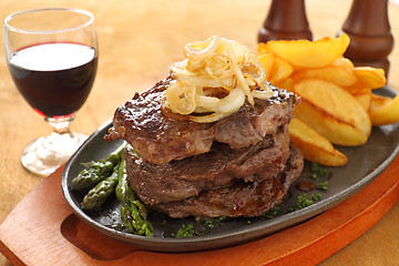 Image showing Triple Decker  Steak