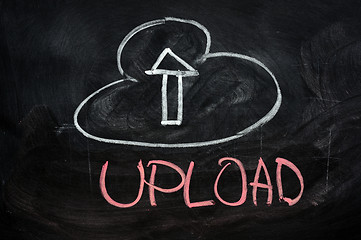 Image showing Cloud upload