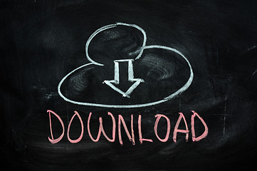 Image showing Cloud download