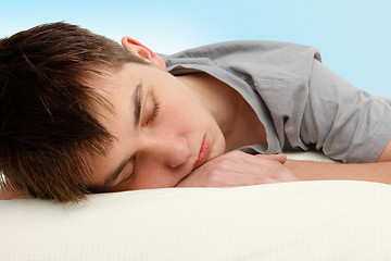 Image showing Sleeping teenager