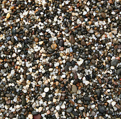 Image showing Ñolorful stones on the beach 