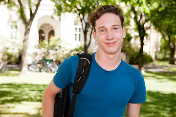 Image showing Male Student on Campus