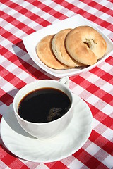 Image showing Coffee with cakes