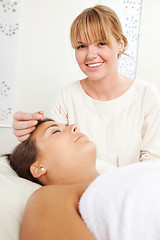 Image showing Facial Acupuncture Therapy