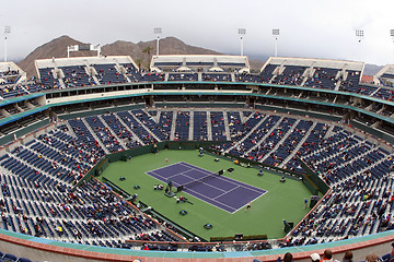 Image showing Tennis court at Pacific Life Open