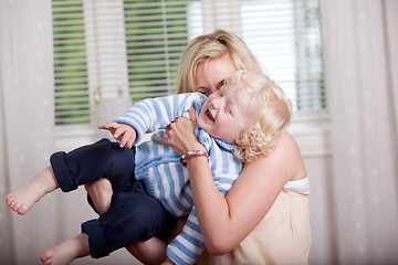 Image showing Playful Mother with Child