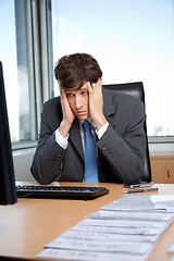 Image showing Stressed Out Businessman