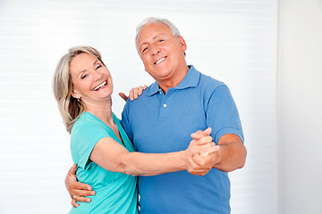 Image showing Elderly Couple Dancing