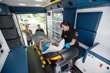 Image showing Elderly Ambulance Transport