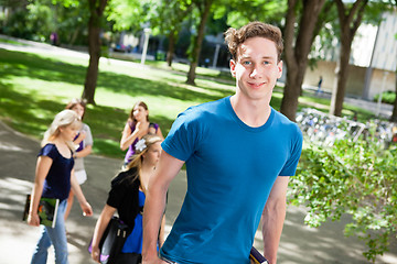 Image showing Male on College Campus