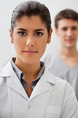 Image showing Confident female doctor