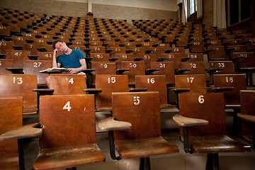 Image showing Tired University Student