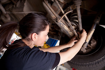 Image showing Woman Mechanic