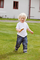 Image showing Boy with Gardening Tool