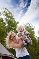 Image showing Happy Child with Mother