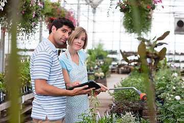 Image showing Customer with Digital Tablet