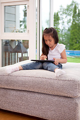 Image showing Child with Digital Tablet