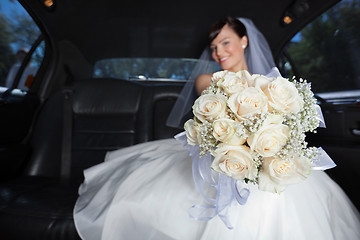 Image showing Bride Showing Flower Bouqet