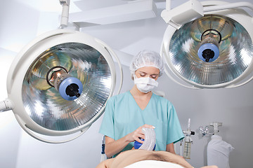 Image showing Anesthetist in Operation Room