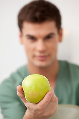 Image showing Dentist with Apple
