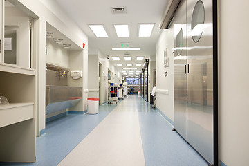 Image showing Empty hospital corridor