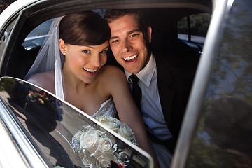 Image showing Happy newly wed couple