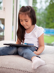 Image showing Child with Digital Tablet